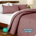 thumbnail image 3 of Bare Home Down Alternative Comforter Set - 3-Pieces - All Seasons - King, Heather Rosewood, 3 of 5