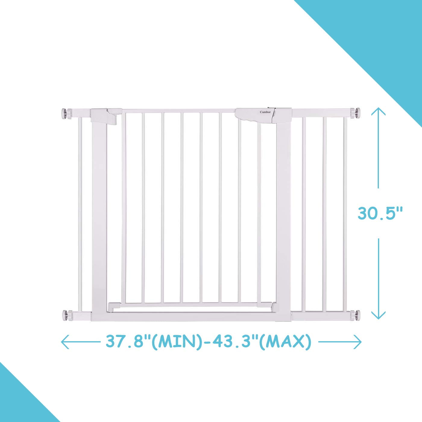 baby gate 43 inches wide