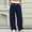 Navy, variant on Sevevn Women's Fall Two-Tone Contrast Waist Wide-Leg Sweatpants Elastic Drawstring Comfortable Lounge Pants with Side Pockets