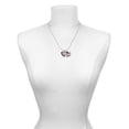 thumbnail image 2 of Delight Jewelry Silver-tone Large Pink Enamel Heart with Swirl Border - Silvertone Senior Class of 2026 Dome Necklace, 18", 2 of 5