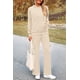 thumbnail image 3 of Conjunto de Ropa Casual para Mujer PRETTYGARDEN Sudadera con Capucha y Pantalones Cargo Beige XL, 3 of 8