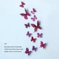 thumbnail image 4 of 12pcs Wall Stickers PVC Simulation Insect Wall Decals Insect Stickers Waterproof Wallpapers for Home Decoration, Purple, 4 of 6