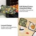 thumbnail image 4 of Turtle with Big Eye 5 Pcs Kitchen Set Heat Resistant Oven Mitts and Non-Slip Pot Holders with Adjustable Cooking Apron, 4 of 6