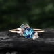 thumbnail image 5 of Estilo Europeo Y Americano de Moda Seis Garras Zirconia Incrustado Anillo, Lily Oro Anillo para las Mujeres, 5 of 5