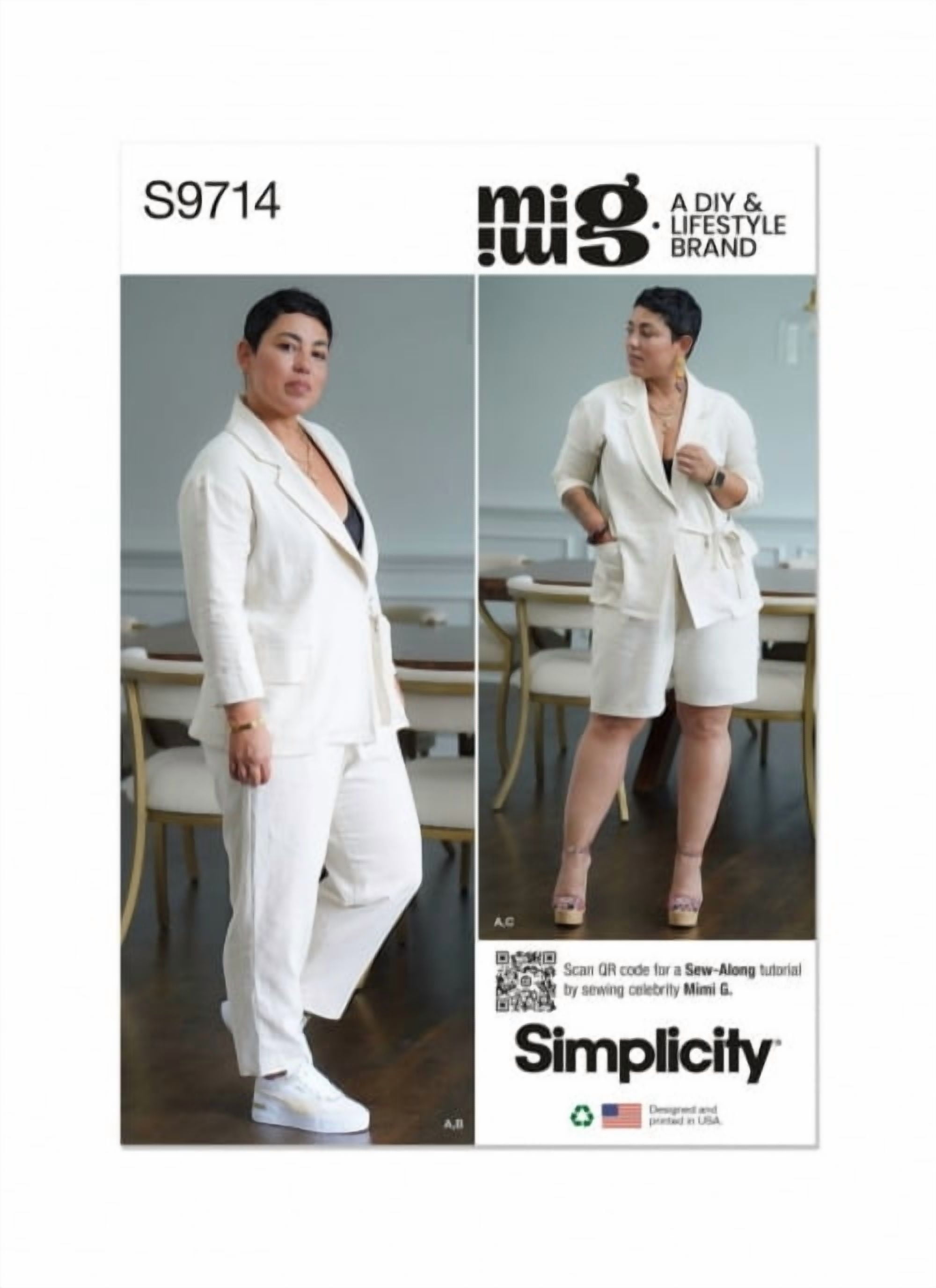 Patrón De Camisa Para Hombre Simplicity 8753 - Ajuste Clásico, Moderno O Slim, Tallas 34-42