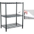 thumbnail image 1 of Estantes de almacenamiento de 3 niveles, unidad de estantes de alambre, organizador de estantes de metal ajustables de pie, estantes de almacenamiento para restaurante, garaje, despensa, cocina,, 1 of 7