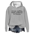thumbnail image 1 of WEAIXIMIUNG Sweat à Capuche pour Femmes, Mode Graphique Tendance, Imprimé Lettre, Coupe Ample Décontractée, 1 of 2