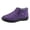 Purple, variant on Pandaie Snow Boots Womens Mens Slip on Warm Comfortable Ankle Booties Waterproof Outdoor Winter Shoes Grey 10