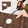 thumbnail image 6 of Yayeee Faucet Mat for Kitchen Sink 30" Diatomite Long Splash Guard Pad, Brown Tribal Pattern, 2 Pack, 6 of 7