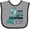 Heather and Black, variant on Inktastic I Wear Teal for My Grandma Boys or Girls Baby Bib