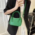 thumbnail image 4 of Bolso de mano para mujer, Bolso de mano de piel sintética, elegante Bolso bandolera (verde), 4 of 6