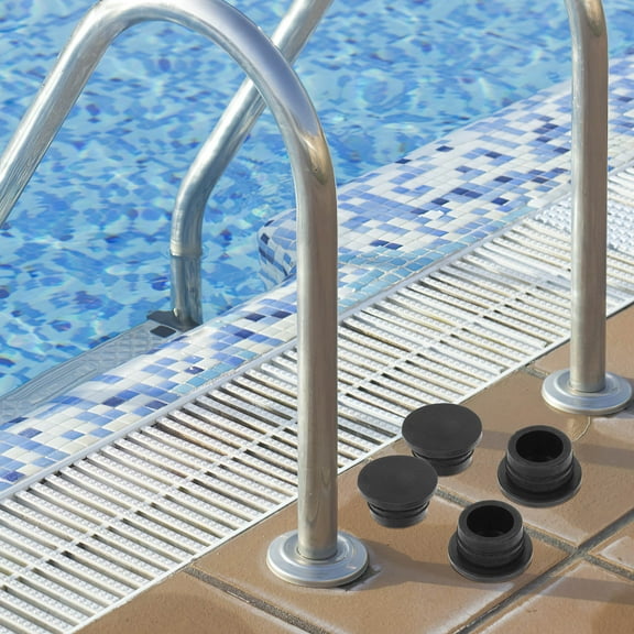 2 Pcs Rubber Stopper for Swimming Pool Underwater Ladder Bumper