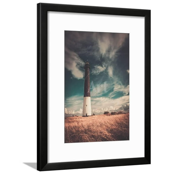 Lighthouse against Beautiful Cloudscape, Framed Art Print Wall Art by NejroN Photo Sold by Art.Com