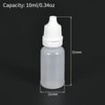 thumbnail image 2 of Uxcell 0.34 oz Small Mouth Empty Squeezable Drop Bottles Plastic White 10 pcs, 2 of 6