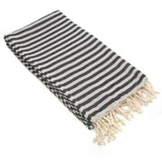 Linum Home 100% Turkish Cotton Fun in the Sun Striped Pestemal Beach Towel