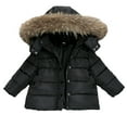 thumbnail image 3 of Esaierr 6 Months-7 Years Baby Girls Cotton Hooded Jacket Coats for Baby Toddler,Warm Windproof Coats Jacket,Fall Winter Coats Outwear Clothes, 3 of 7
