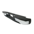 thumbnail image 4 of Rear Bumper Stainless Steel Plated Light Face Bar Fit for 1999-2007 GMC Sierra, Chevrolet Silverado, GM1191119 GM1191120, 4 of 8
