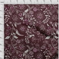 thumbnail image 4 of oneOone Cotton Flex Maroon Fabric Jacobean Floral Dress Material Fabric Print Fabric By The Yard 40 Inch Wide, 4 of 4