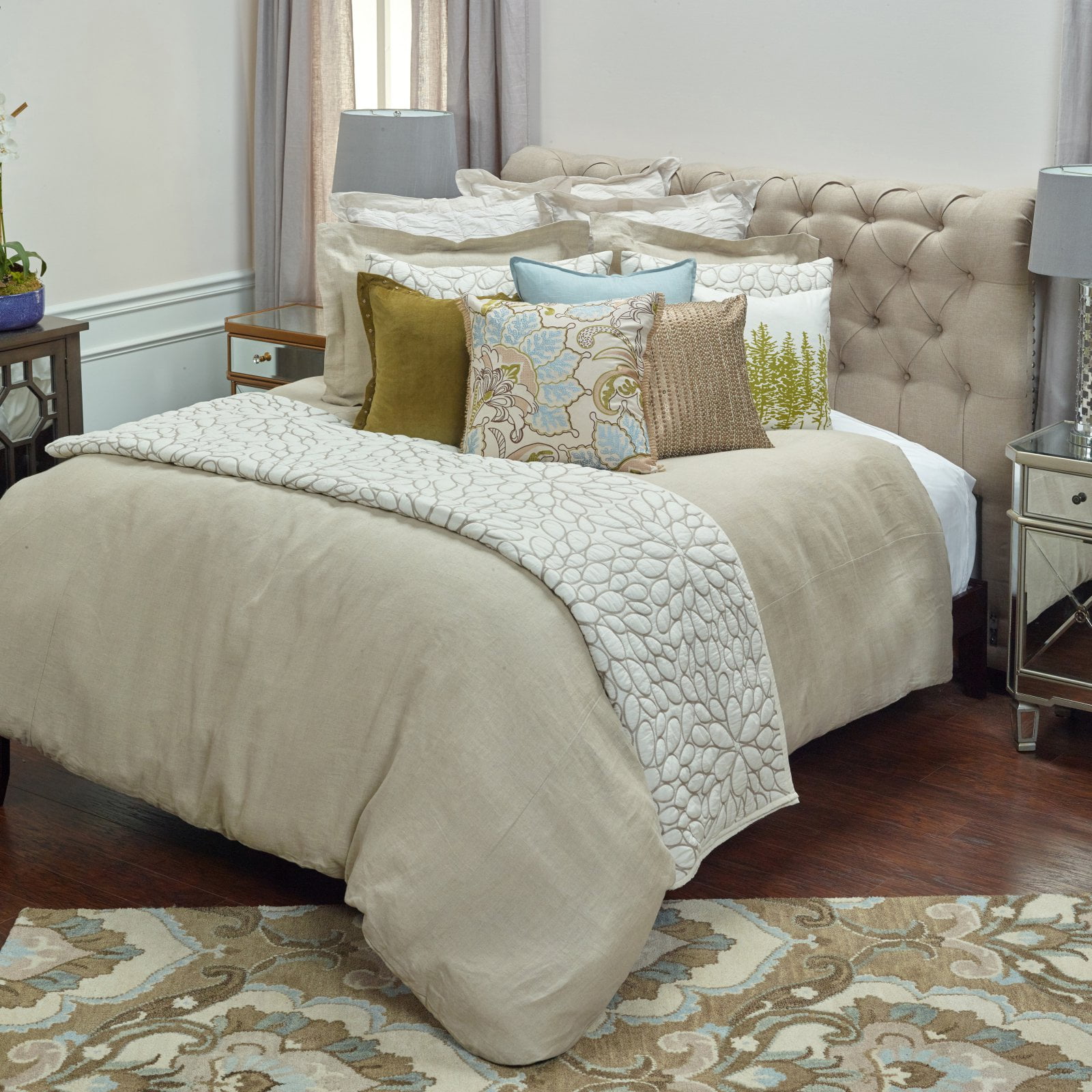 Rizzy Home  Covington Khaki Duvet Cover King