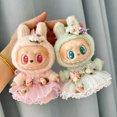 thumbnail image 4 of Miniropa de felpa para muñecas, traje de 17cm, accesorios para Kpop, Exo, Labubu I II, Idol, sit party, falda con lentejuelas, 4 of 5