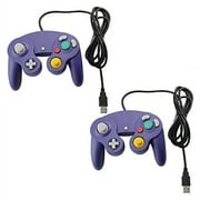 Lot Of 2 GameCube Style USB Wired Controllers For PC And MAC Classic Nintendo GC