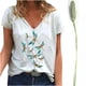 thumbnail image 1 of Pntutb Blusa De Mujer Camiseta De Manga Corta Con Cuello En V Nueva Estampada Pntutb Pntutb-2009, 1 of 5