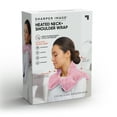 thumbnail image 4 of Sharper Image® Hot & Cold Neck & Shoulder Wrap for Soothing Muscle Pain and Tension, 100% Natural Lavender & Herb Spa Blend, Pink, 4 of 10
