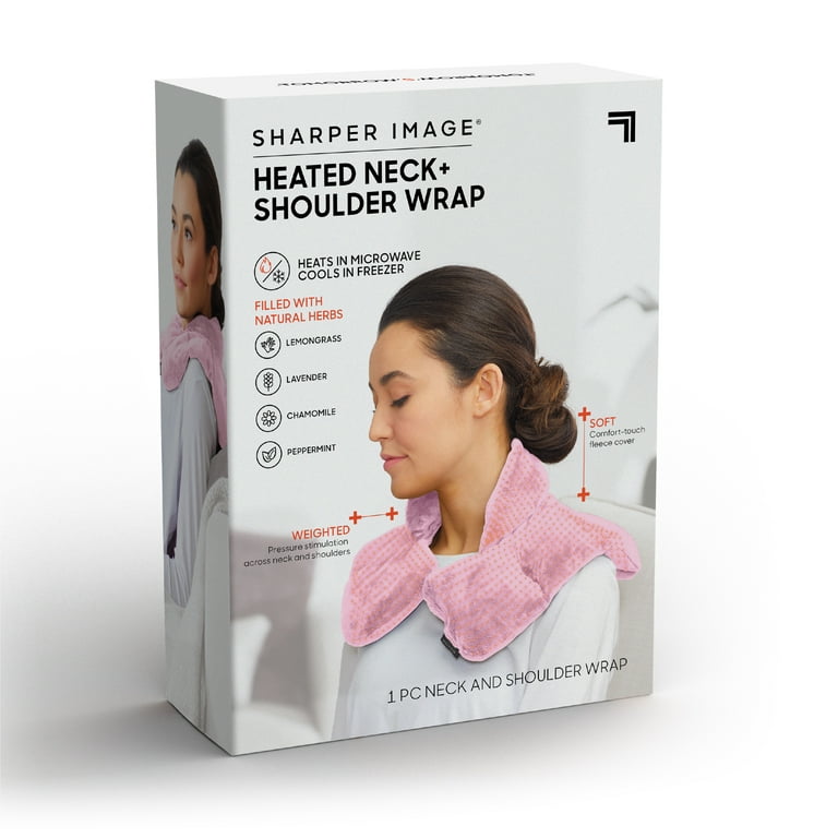 Sharper Image Aromatherapy Neck Wrap, Natural Herb Blend, Pink photo 3