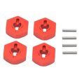 thumbnail image 1 of Adaptador de cubo hexagonal de rueda RC, piezas de acoplador hexagonal de aleación de aluminio para coche Traxxas E Revo 1/16 RC, 4 Uds., 1 of 8