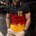 thumbnail image 4 of Paguaki Polos pour Hommes Polo à Manches Courtes Performance Rouge Brique,L, 4 of 6