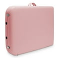 Saloniture Basic Portable Folding Massage Table Pink