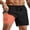 Black, variant on COOFANDY Mens Swim Trunks with Compression Liner Cruise Essentials 7 Inch Bathing Suit Beach Short with Zipper Pockets