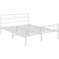 thumbnail image 1 of HOMCOM Full Bed Frame Metal Platform Bed Frame with Headboard Steel Slat, 1 of 10