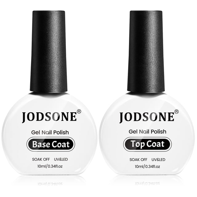 Set de esmaltes en gel para uñas JODSONE Top Coat Base Coat 10 ml x2