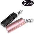 thumbnail image 2 of Paquete de 2 ceniceros de bolsillo para cigarrillos (negro + rosa) - A prueba de olores - Cenicero de viaje - Yosemy para llevar - Cenicero para llevar, 2 of 5