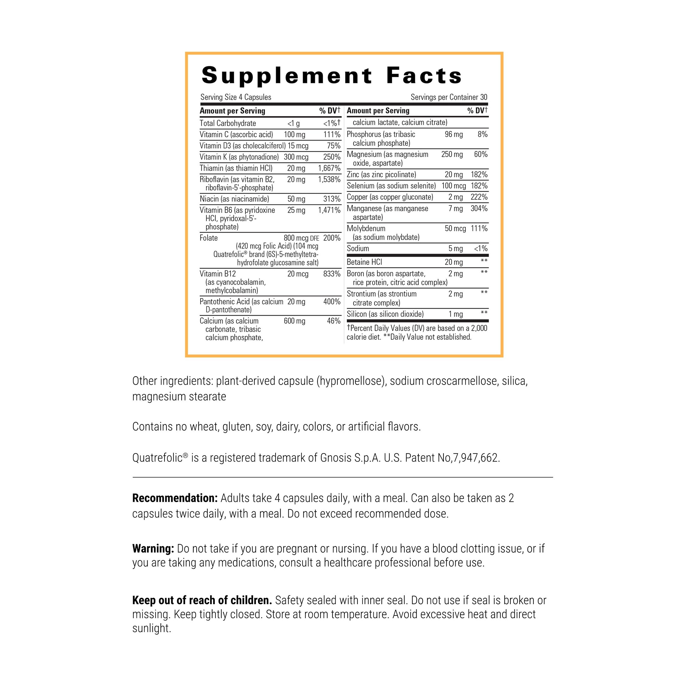 Integrative Therapeutics Osteoprime Forte - Calcium Supplement for Bone Health Support* - Nutritional Supplement for Musculoskeletal Support* - Dairy-Free & Gluten-Free - 120 Capsules (30 Servings)