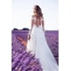 thumbnail image 2 of Vestido de novia de encaje con perspectiva de manga larga para mujer, vestido de dama de honor, vestido largo dividido, 2 of 2