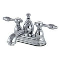 thumbnail image 1 of Kingston Brass KS7001TAL Robinet de Lavabo 4 Po avec Poignée en Laiton, Chromé, 1 of 5