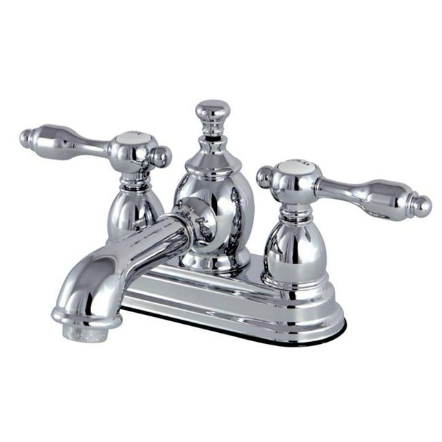 Kingston Brass KS7001TAL Robinet de Lavabo 4 Po avec Poignée en Laiton, Chromé