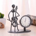 thumbnail image 1 of Hbdhejl Creative Iron Stainless Steel Small Desk Clock Iron Retro Personality Clock Gift Birthday Gift Iron Table Alarm Clock With Musical Instruments Gadgets Decoration Craft, 1 of 8