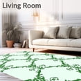thumbnail image 2 of ODIKA 2'x3' Machine Washable Non-Slip Area Rug, Luxurious Damask Revival Heritage High Traffic Rug, Green, 586981, 2 of 7