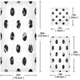 thumbnail image 3 of Towel Set of 3, Black Polka Dot 1 Bath Towel, 1 Towel, 1 Small Square Towel, Strong Soft and Compact Absorbent Yoga Gym Hotel Excellent Choice. Washcloth Gift, 3 of 7