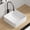 White1, variant on 16x13x5.5 Inch Oval Bathroom Vessel Sink, White Ceramic Countertop Vanity Sink, Easy-Install, Stain-Resistant, Durable & Versatile