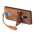 thumbnail image 7 of Nalacover for Samsung S9 Plus, Slim Case Wallet with Credit Card Holder, Back Flip Premium Leather Magnetic Clasp Kickstand Wirst Hand Strap Shockproof Cover for Samsung Galaxy S9 Plus,Brown, 7 of 7