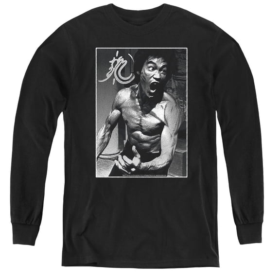 Bruce Lee - Focused Rage - Youth Long Sleeve Shirt - Large