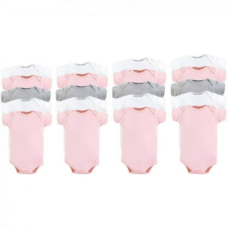 UPC: 0660168311730 | Luvable Friends Baby Girl Cotton Bodysuits 20pk Pink Gray 0-12 Months