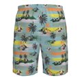 thumbnail image 6 of Naloa Hawaiian Style Men's Beach Shorts, Surfing shorts, Swim trunks, Quick Dry Swim Trunks for Surfing Beach Fun - Small, 6 of 9