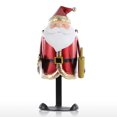 thumbnail image 1 of Estante de vino de Papá Noel hecho a mano de metal artesanía práctica regalo de Navidad de Tooarts Escultura de metal, 1 of 7