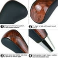 thumbnail image 3 of Mduoduo 1PCS Walnut Wood Front Automatic Gear Shift Knob Shifter For Toyota For Highlander For Lexus For GS400 GS430 HS250h LS400 Black Car Accessories, 3 of 10