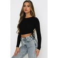 thumbnail image 2 of Dry Crop Tops Long Sleeve  Side Drawstring, 2 of 11